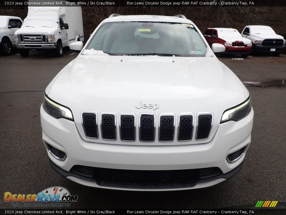 2020 Jeep Cherokee Limited 4x4 Bright White / Ski Gray/Black Photo #8