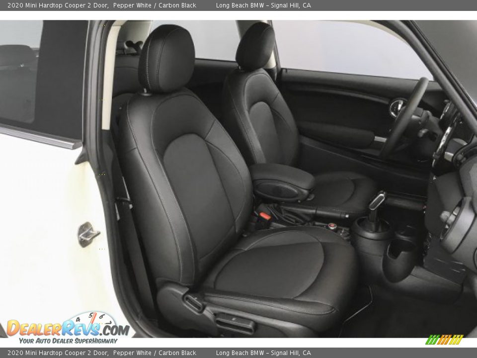 2020 Mini Hardtop Cooper 2 Door Pepper White / Carbon Black Photo #2