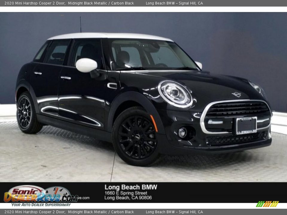 2020 Mini Hardtop Cooper 2 Door Midnight Black Metallic / Carbon Black Photo #1