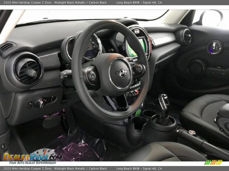 2020 Mini Hardtop Cooper 2 Door Midnight Black Metallic / Carbon Black Photo #4