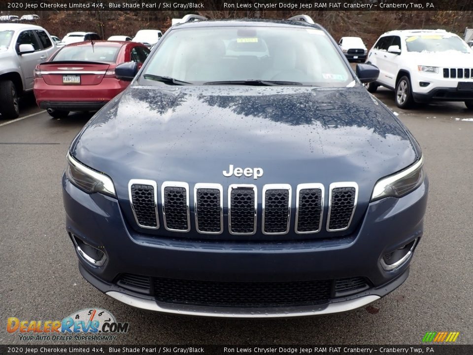 2020 Jeep Cherokee Limited 4x4 Blue Shade Pearl / Ski Gray/Black Photo #8