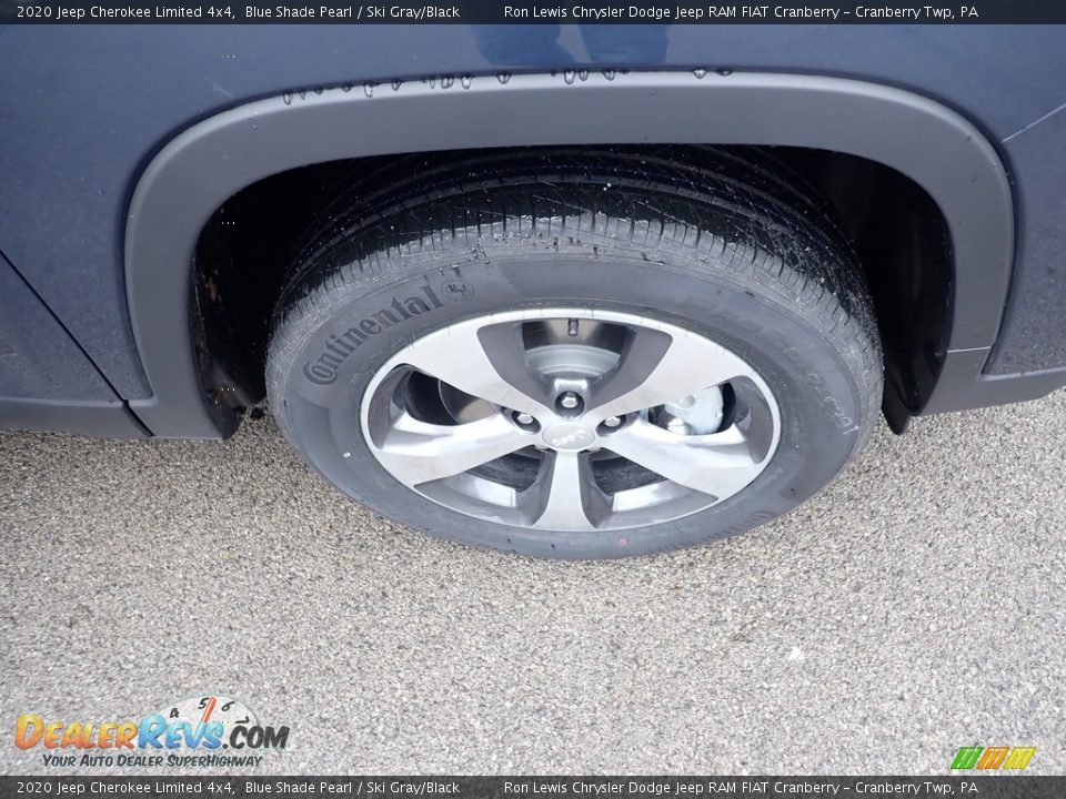 2020 Jeep Cherokee Limited 4x4 Blue Shade Pearl / Ski Gray/Black Photo #9