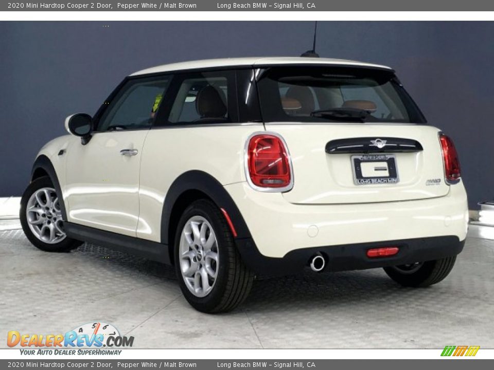 2020 Mini Hardtop Cooper 2 Door Pepper White / Malt Brown Photo #2