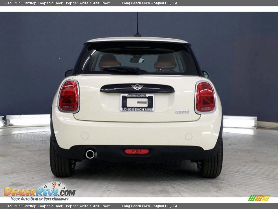 2020 Mini Hardtop Cooper 2 Door Pepper White / Malt Brown Photo #3