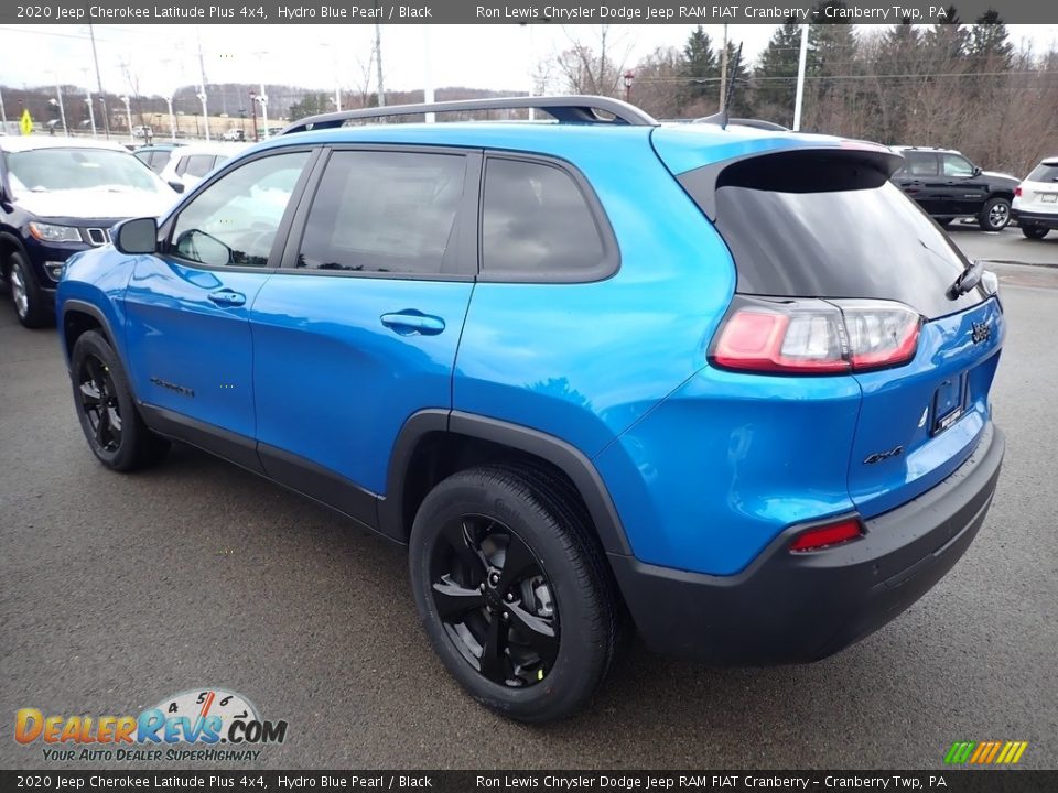 2020 Jeep Cherokee Latitude Plus 4x4 Hydro Blue Pearl / Black Photo #3