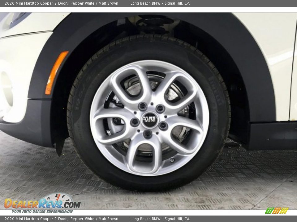 2020 Mini Hardtop Cooper 2 Door Pepper White / Malt Brown Photo #9