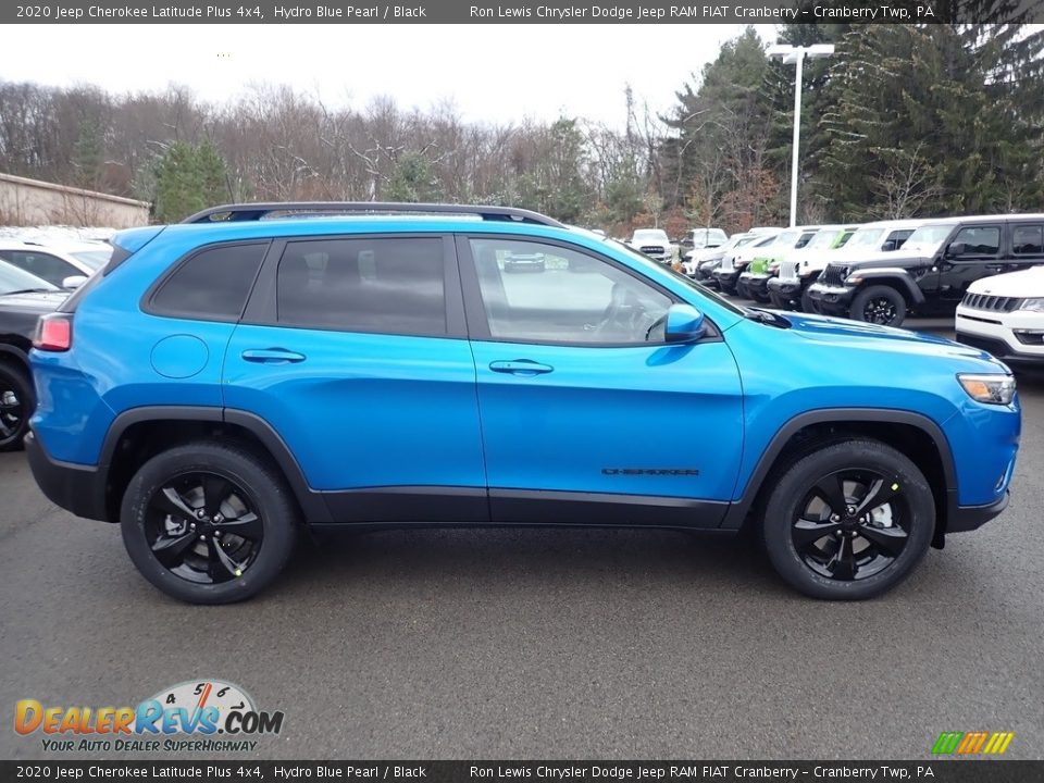 2020 Jeep Cherokee Latitude Plus 4x4 Hydro Blue Pearl / Black Photo #6