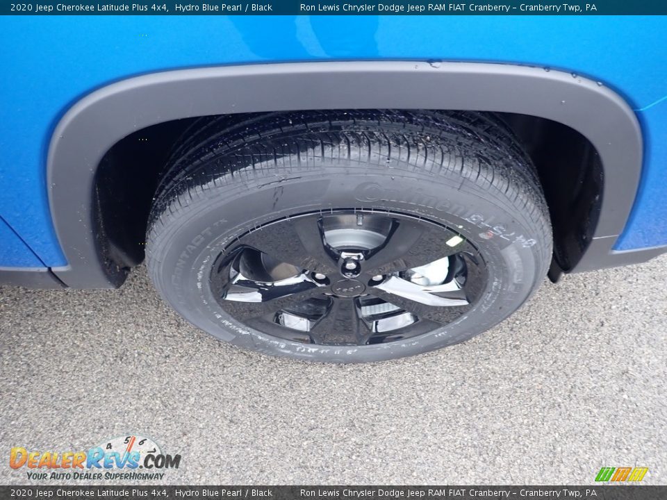2020 Jeep Cherokee Latitude Plus 4x4 Hydro Blue Pearl / Black Photo #9