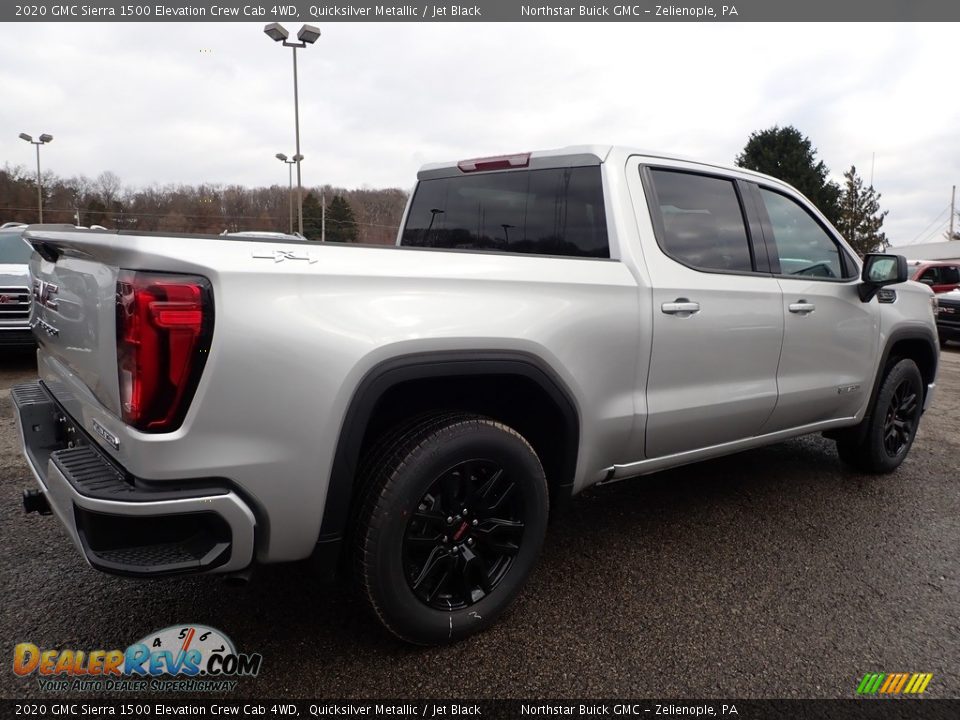 2020 GMC Sierra 1500 Elevation Crew Cab 4WD Quicksilver Metallic / Jet Black Photo #5