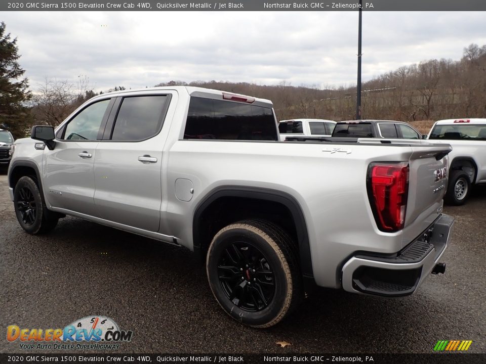 2020 GMC Sierra 1500 Elevation Crew Cab 4WD Quicksilver Metallic / Jet Black Photo #7