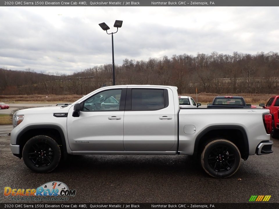 2020 GMC Sierra 1500 Elevation Crew Cab 4WD Quicksilver Metallic / Jet Black Photo #8