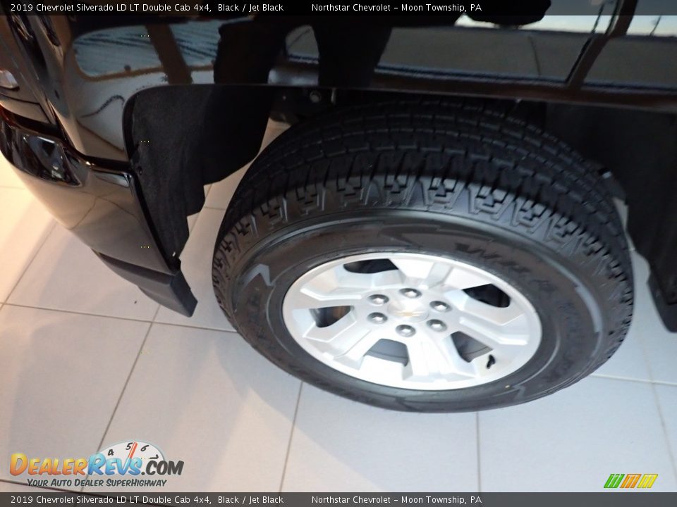 2019 Chevrolet Silverado LD LT Double Cab 4x4 Black / Jet Black Photo #2