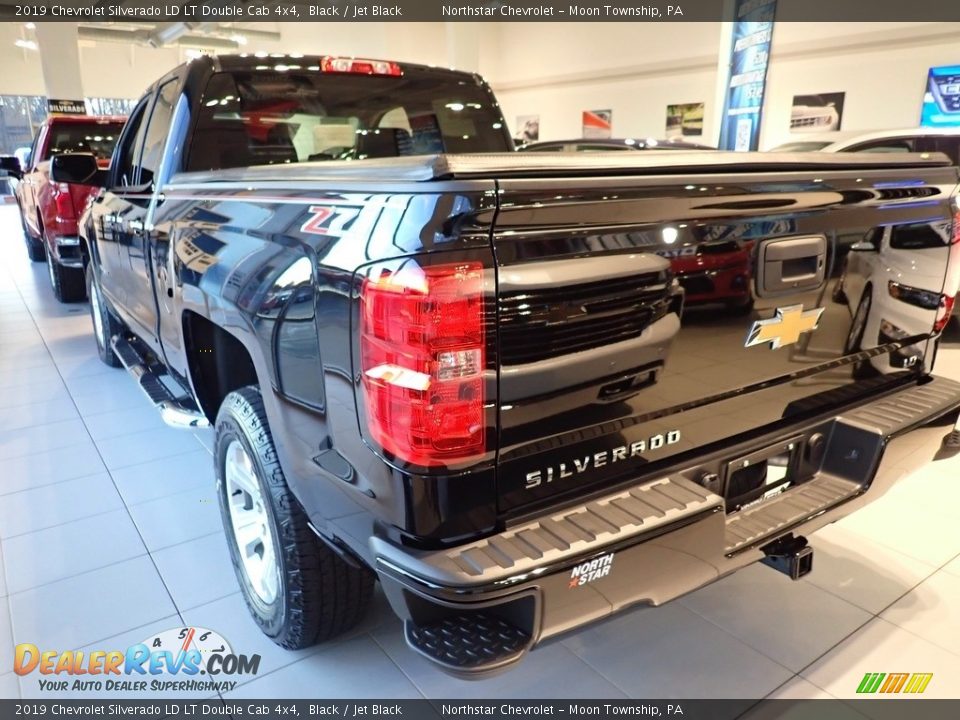 2019 Chevrolet Silverado LD LT Double Cab 4x4 Black / Jet Black Photo #3