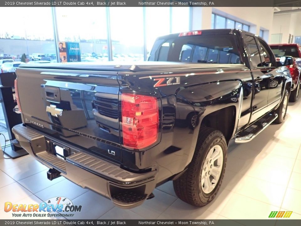 2019 Chevrolet Silverado LD LT Double Cab 4x4 Black / Jet Black Photo #4