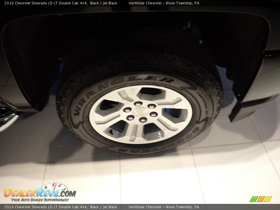 2019 Chevrolet Silverado LD LT Double Cab 4x4 Black / Jet Black Photo #6