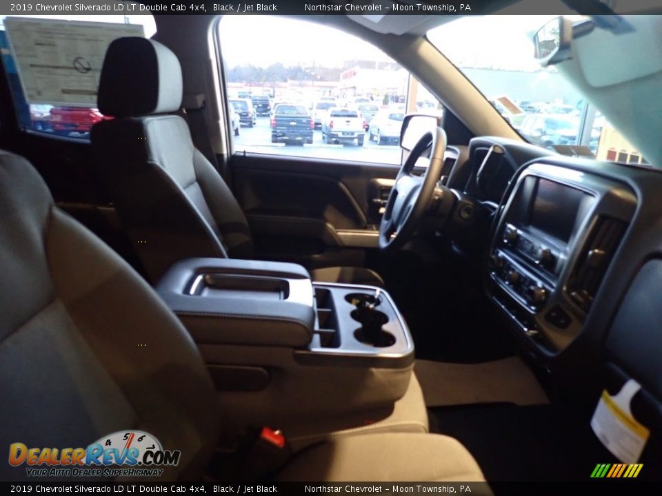 2019 Chevrolet Silverado LD LT Double Cab 4x4 Black / Jet Black Photo #7