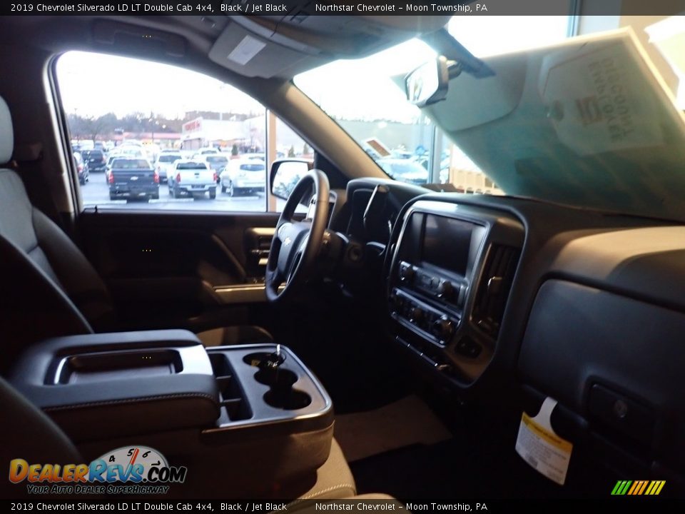 2019 Chevrolet Silverado LD LT Double Cab 4x4 Black / Jet Black Photo #8