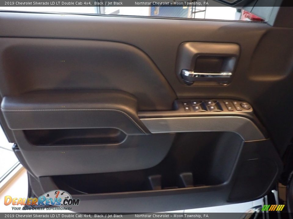 2019 Chevrolet Silverado LD LT Double Cab 4x4 Black / Jet Black Photo #11