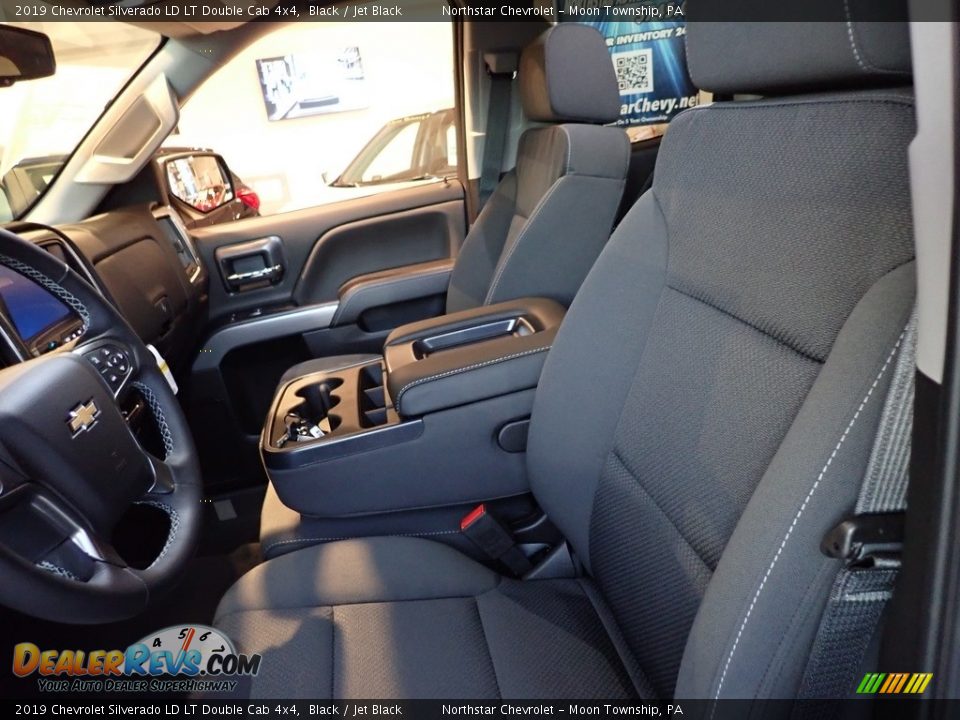 2019 Chevrolet Silverado LD LT Double Cab 4x4 Black / Jet Black Photo #12