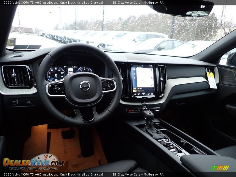 2020 Volvo XC60 T5 AWD Inscription Onyx Black Metallic / Charcoal Photo #9