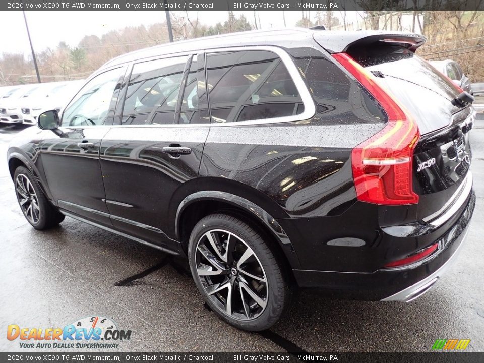 2020 Volvo XC90 T6 AWD Momentum Onyx Black Metallic / Charcoal Photo #4