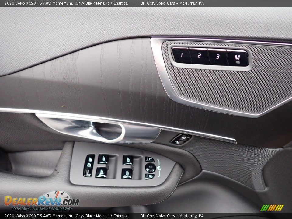 2020 Volvo XC90 T6 AWD Momentum Onyx Black Metallic / Charcoal Photo #10