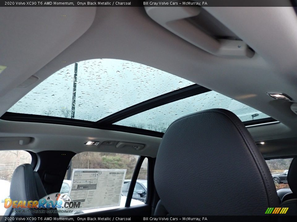 2020 Volvo XC90 T6 AWD Momentum Onyx Black Metallic / Charcoal Photo #12