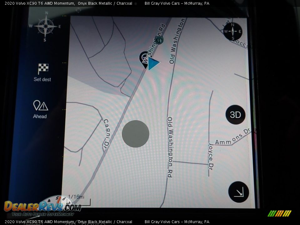 2020 Volvo XC90 T6 AWD Momentum Onyx Black Metallic / Charcoal Photo #13