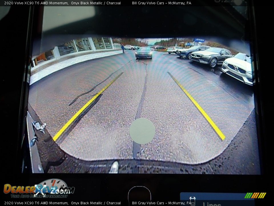 2020 Volvo XC90 T6 AWD Momentum Onyx Black Metallic / Charcoal Photo #14