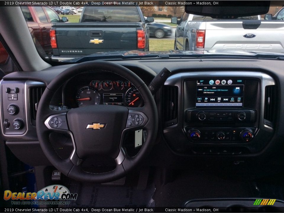 2019 Chevrolet Silverado LD LT Double Cab 4x4 Deep Ocean Blue Metallic / Jet Black Photo #3