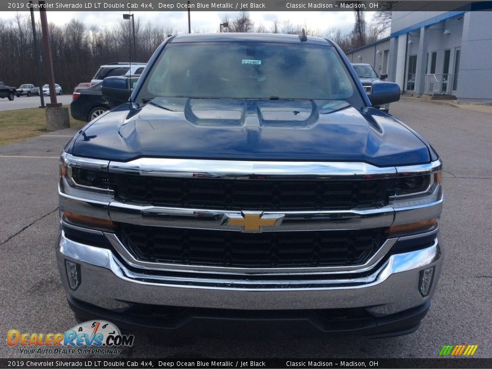 2019 Chevrolet Silverado LD LT Double Cab 4x4 Deep Ocean Blue Metallic / Jet Black Photo #4
