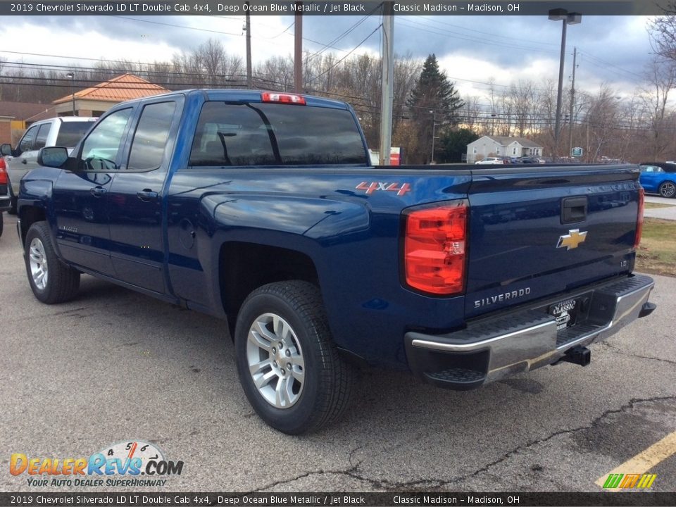 2019 Chevrolet Silverado LD LT Double Cab 4x4 Deep Ocean Blue Metallic / Jet Black Photo #7