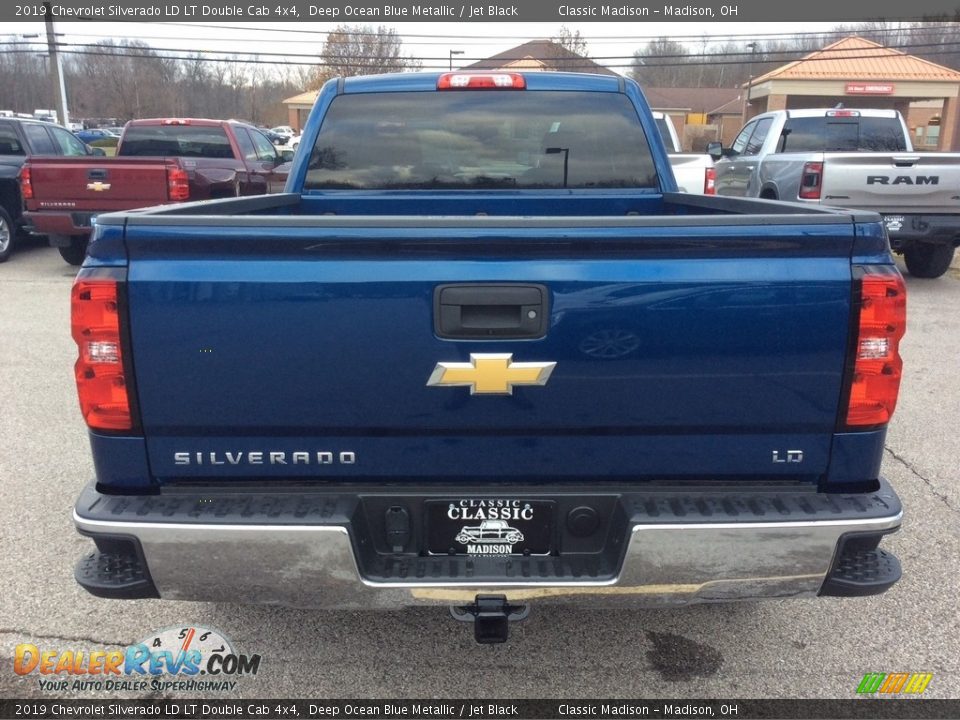 2019 Chevrolet Silverado LD LT Double Cab 4x4 Deep Ocean Blue Metallic / Jet Black Photo #8