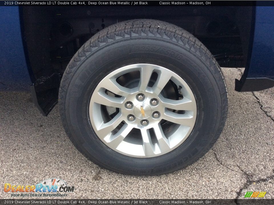 2019 Chevrolet Silverado LD LT Double Cab 4x4 Deep Ocean Blue Metallic / Jet Black Photo #10