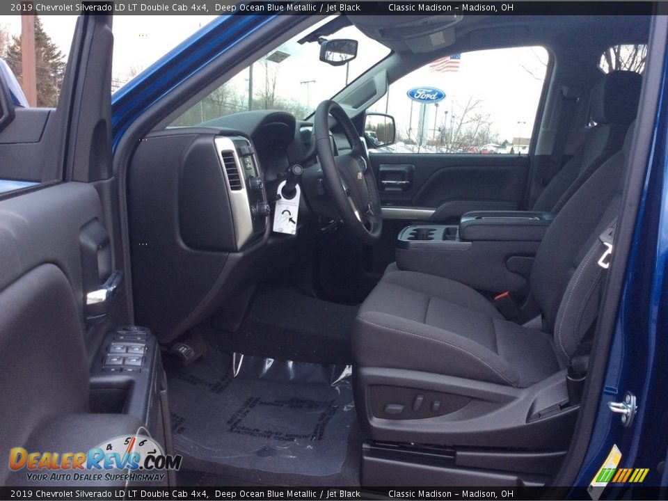 2019 Chevrolet Silverado LD LT Double Cab 4x4 Deep Ocean Blue Metallic / Jet Black Photo #12