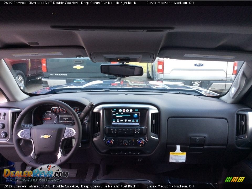 2019 Chevrolet Silverado LD LT Double Cab 4x4 Deep Ocean Blue Metallic / Jet Black Photo #13