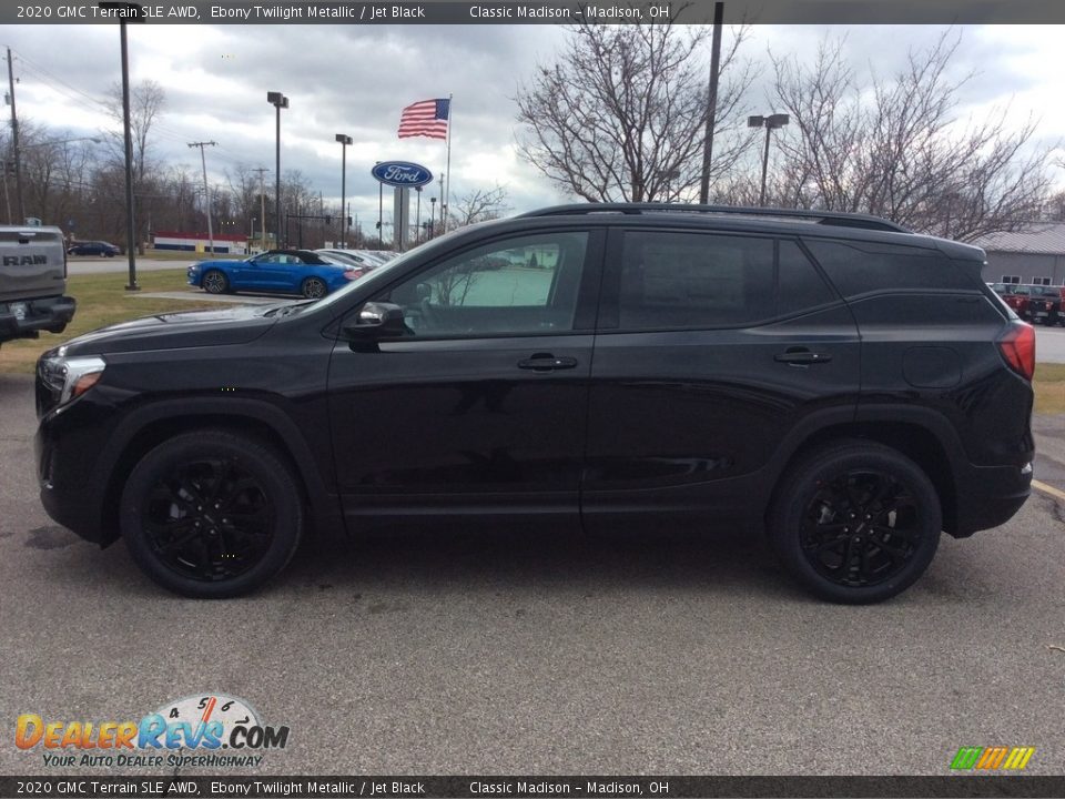 2020 GMC Terrain SLE AWD Ebony Twilight Metallic / Jet Black Photo #6