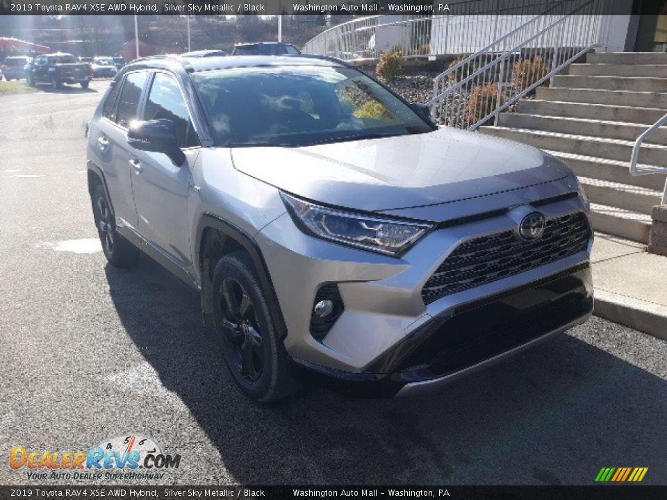 2019 Toyota RAV4 XSE AWD Hybrid Silver Sky Metallic / Black Photo #1