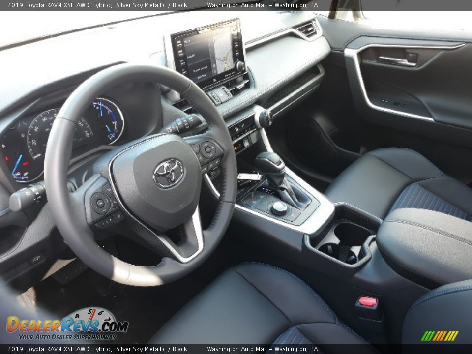 2019 Toyota RAV4 XSE AWD Hybrid Silver Sky Metallic / Black Photo #3