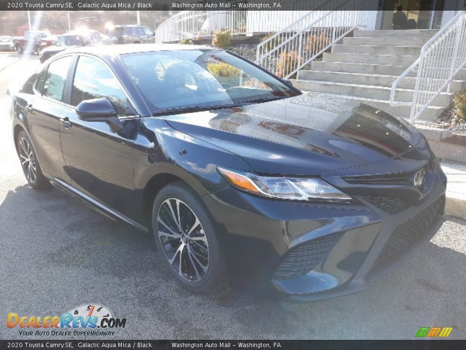 2020 Toyota Camry SE Galactic Aqua Mica / Black Photo #1