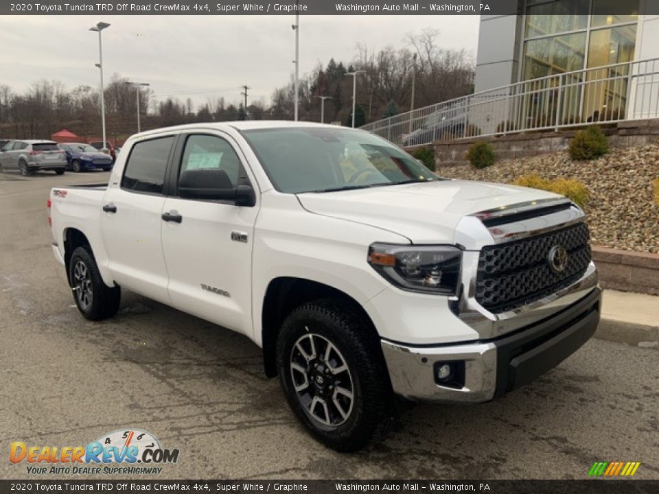 2020 Toyota Tundra TRD Off Road CrewMax 4x4 Super White / Graphite Photo #1