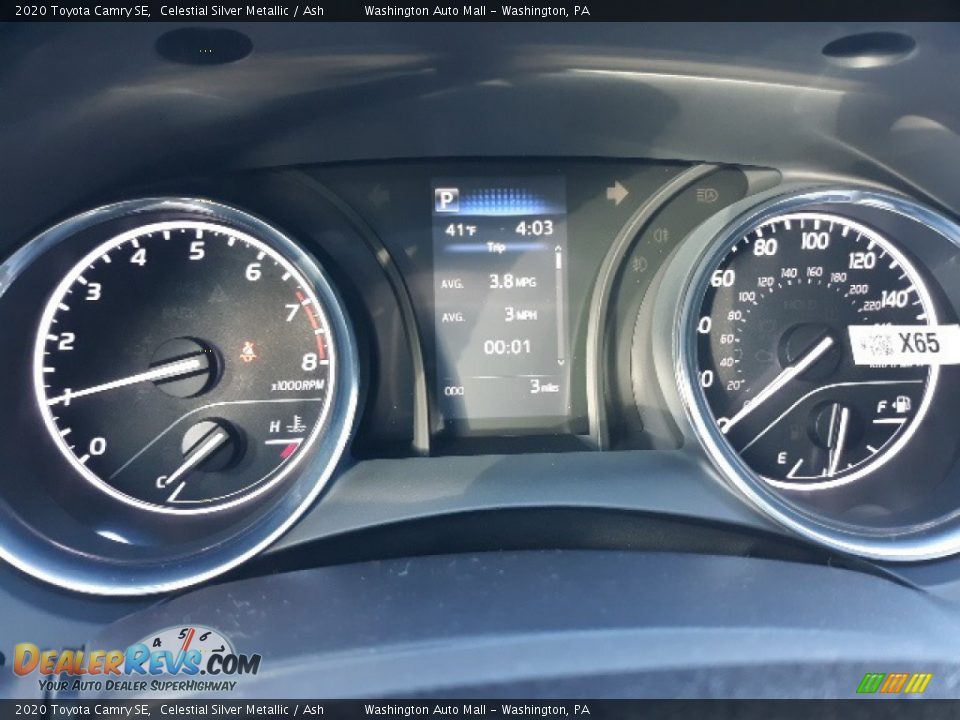 2020 Toyota Camry SE Celestial Silver Metallic / Ash Photo #10