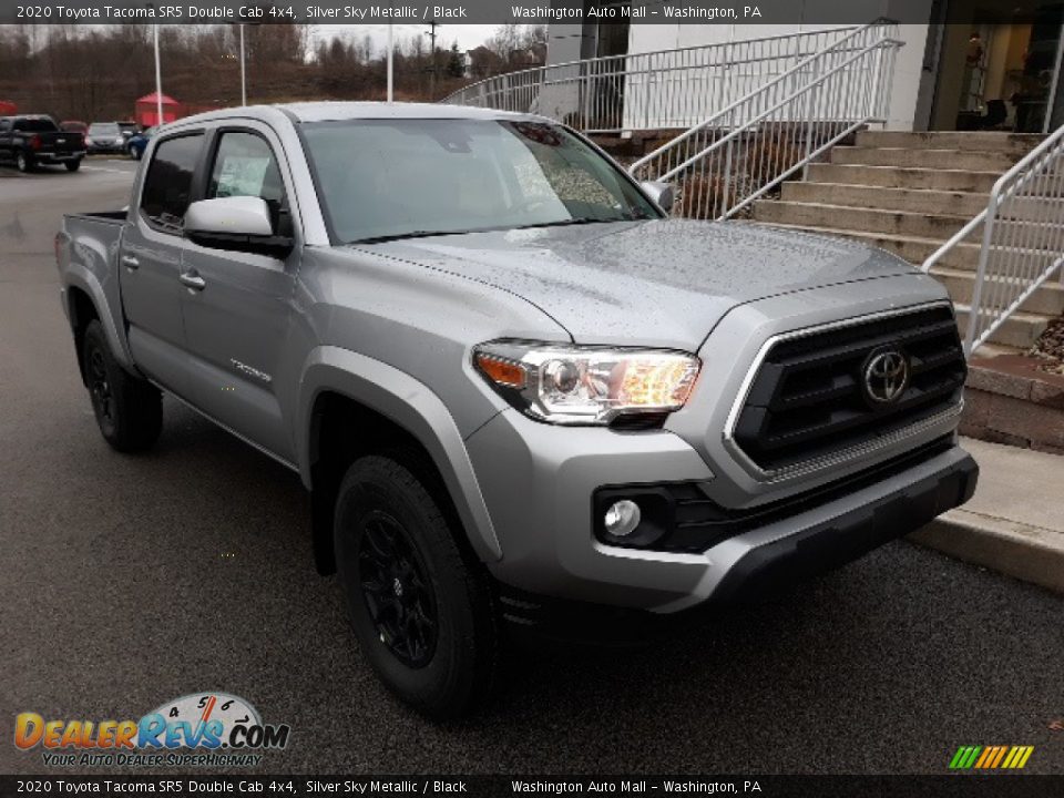 2020 Toyota Tacoma SR5 Double Cab 4x4 Silver Sky Metallic / Black Photo #1