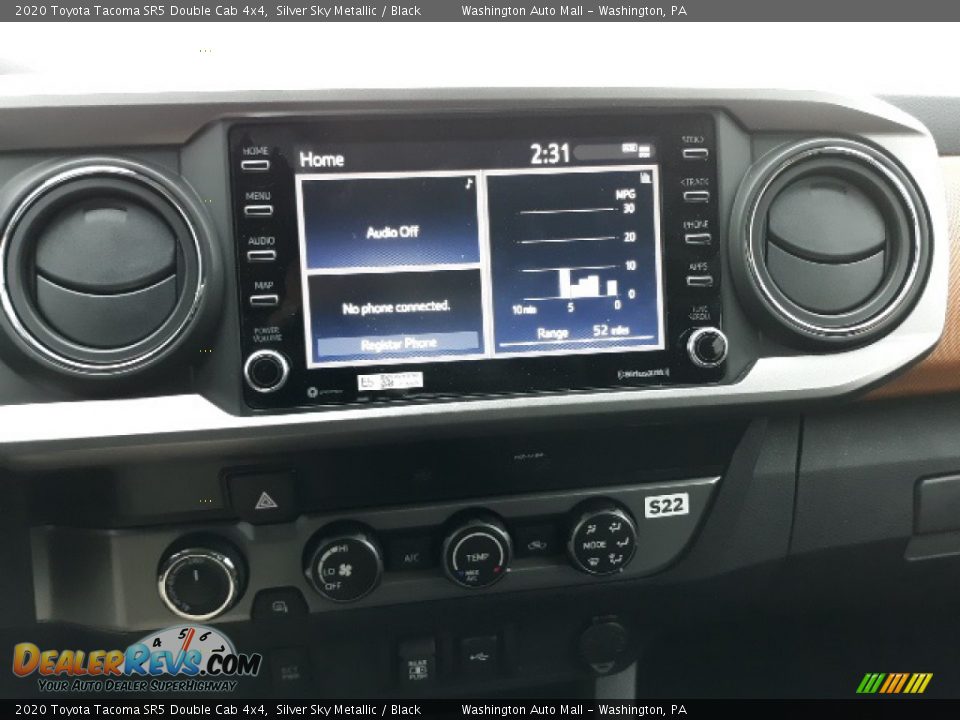 2020 Toyota Tacoma SR5 Double Cab 4x4 Silver Sky Metallic / Black Photo #5