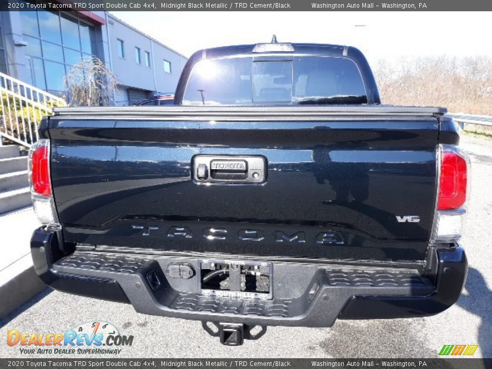 2020 Toyota Tacoma TRD Sport Double Cab 4x4 Midnight Black Metallic / TRD Cement/Black Photo #8