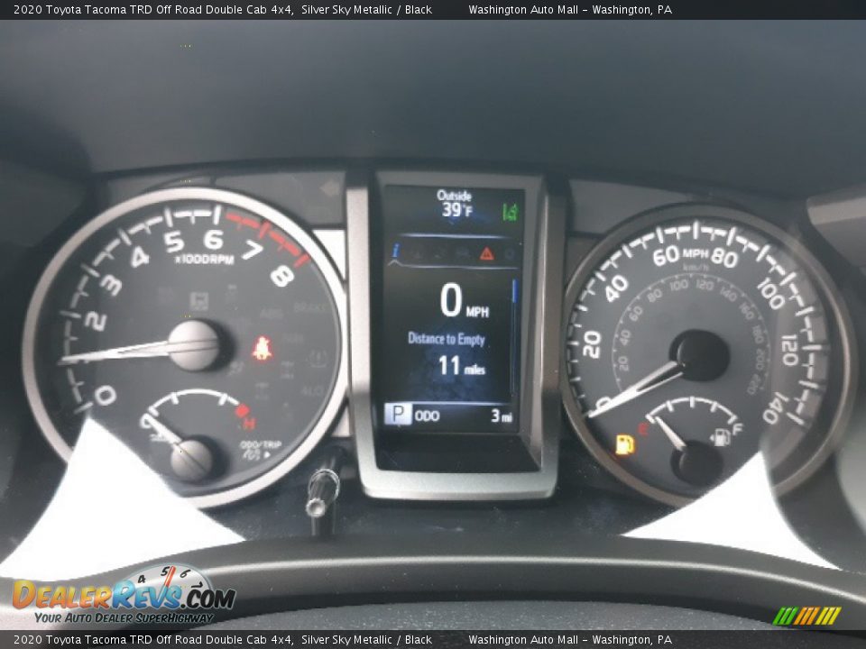2020 Toyota Tacoma TRD Off Road Double Cab 4x4 Gauges Photo #11