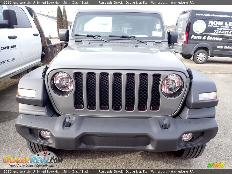 2020 Jeep Wrangler Unlimited Sport 4x4 Sting-Gray / Black Photo #8