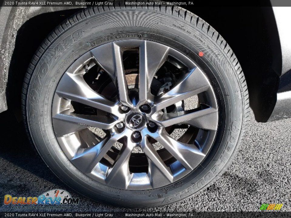 2020 Toyota RAV4 XLE Premium AWD Blueprint / Light Gray Photo #10