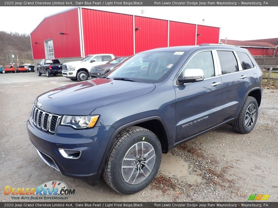2020 Jeep Grand Cherokee Limited 4x4 Slate Blue Pearl / Light Frost Beige/Black Photo #1