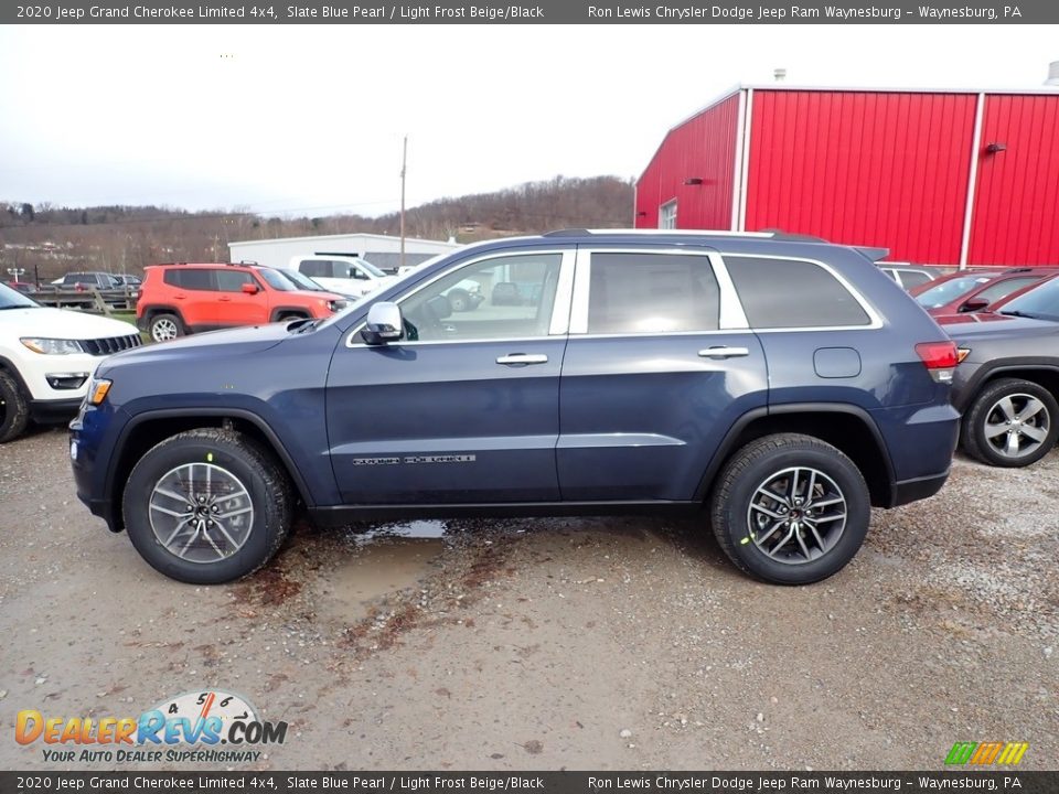 2020 Jeep Grand Cherokee Limited 4x4 Slate Blue Pearl / Light Frost Beige/Black Photo #2